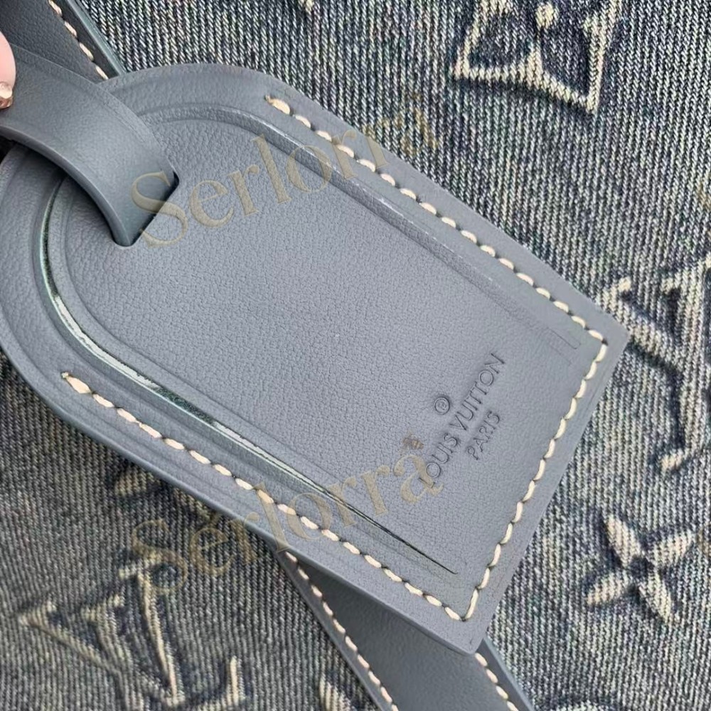 LOUIS VUITTON DENIM KEEPALL BANDOULIÈRE 50