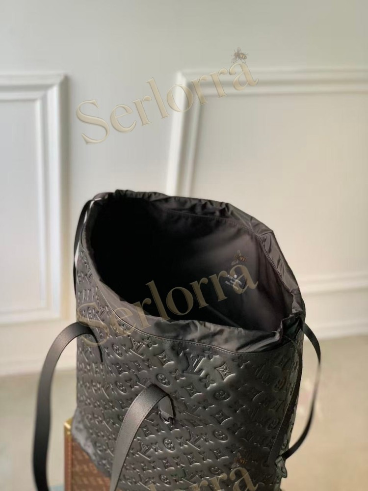 LOUIS VUITTON HELMET BAG MONOGRAM SHADOW LEATHER
