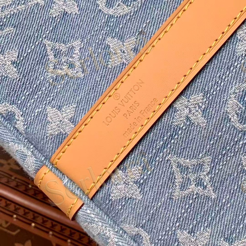 LOUIS VUITTON DENIM KEEPALL BANDOULIÈRE 45