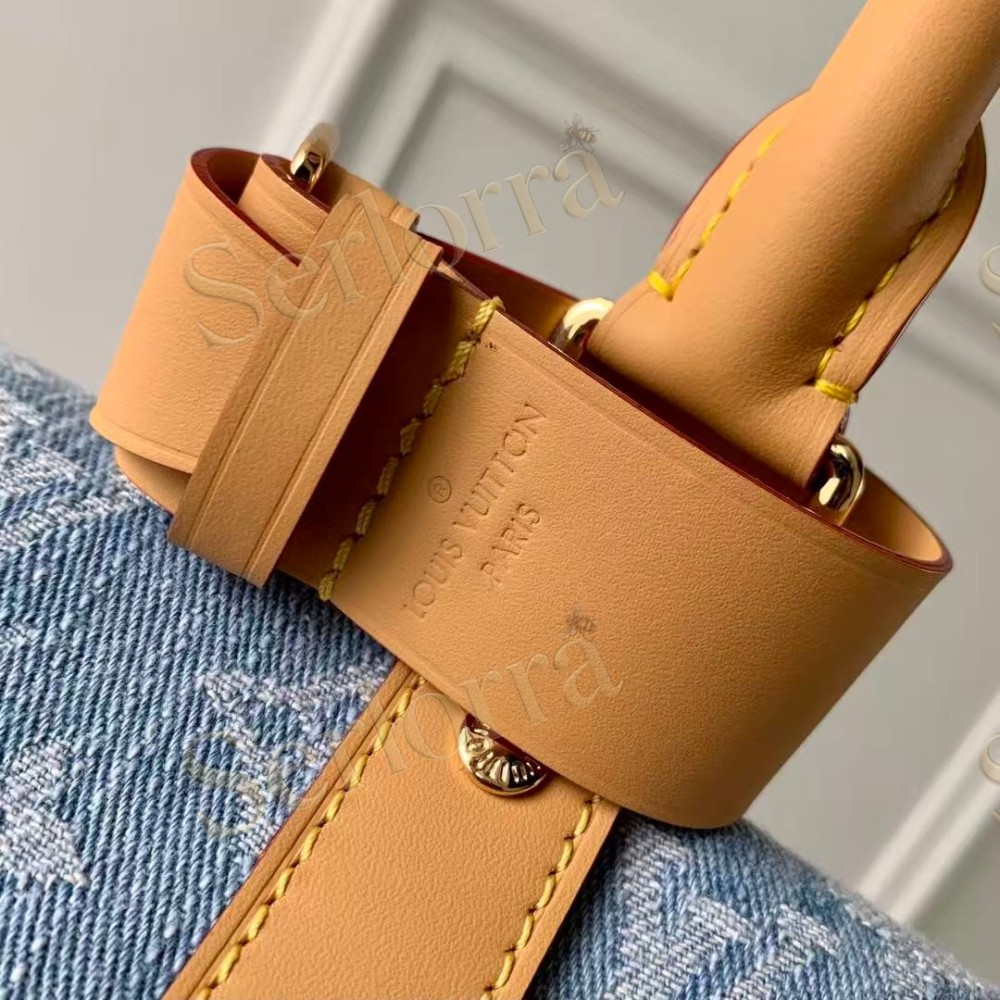LOUIS VUITTON DENIM KEEPALL BANDOULIÈRE 45