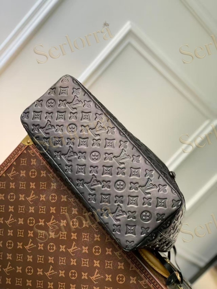 LOUIS VUITTON HELMET BAG MONOGRAM SHADOW LEATHER