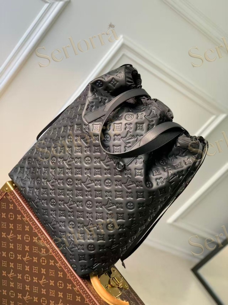 LOUIS VUITTON HELMET BAG MONOGRAM SHADOW LEATHER