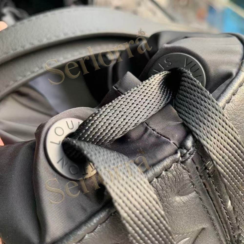 LOUIS VUITTON HELMET BAG MONOGRAM SHADOW LEATHER