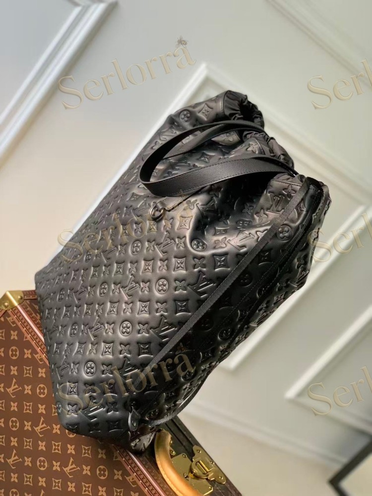 LOUIS VUITTON HELMET BAG MONOGRAM SHADOW LEATHER
