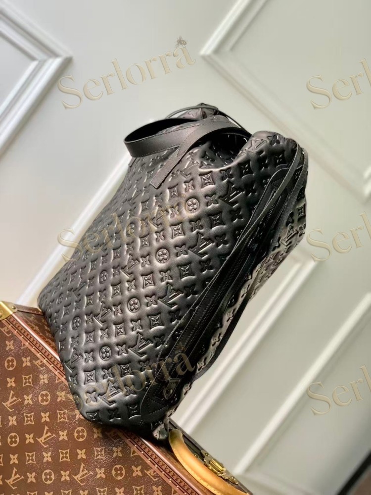 LOUIS VUITTON HELMET BAG MONOGRAM SHADOW LEATHER