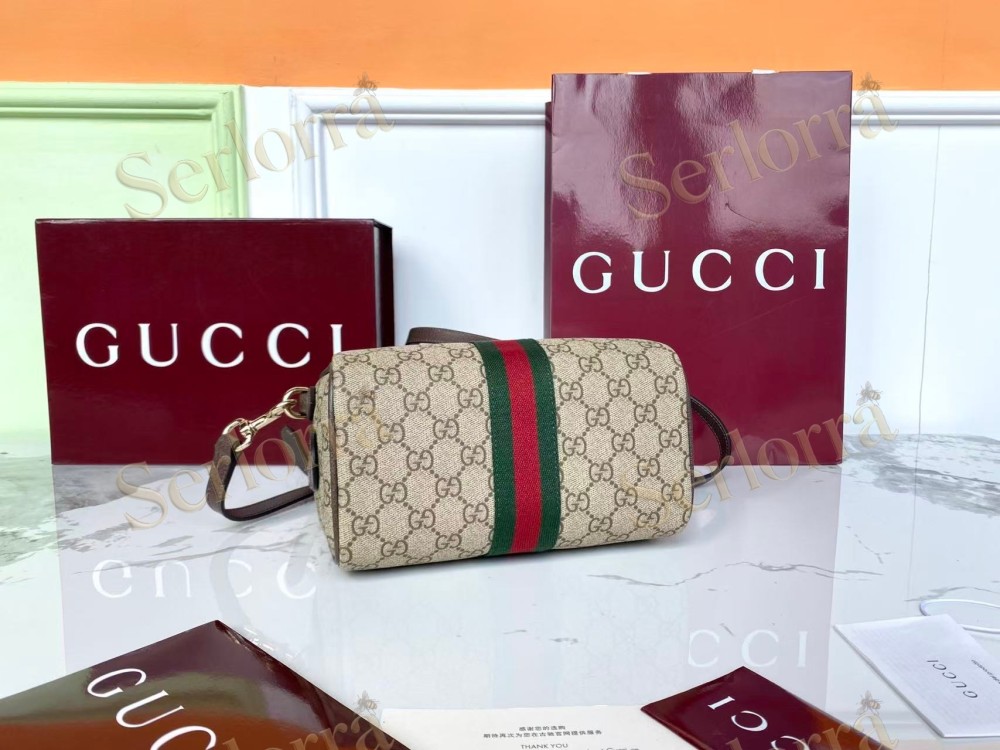 GUCCI OPHIDIA SMALL BOSTON BAG