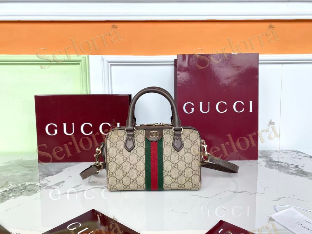 GUCCI OPHIDIA SMALL BOSTON BAG