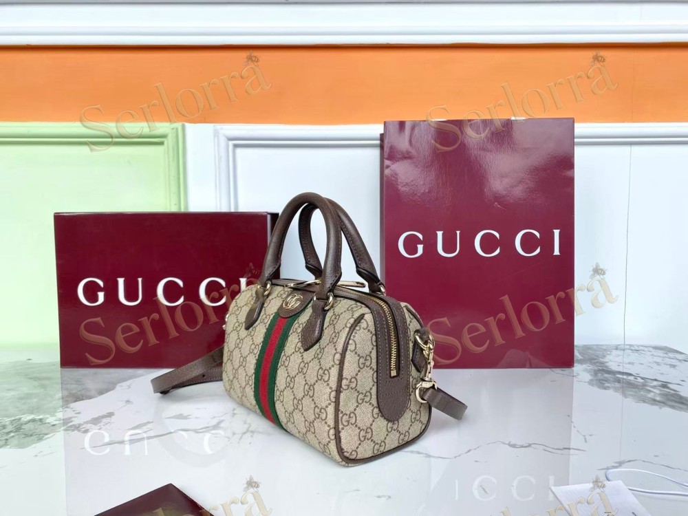 GUCCI OPHIDIA SMALL BOSTON BAG