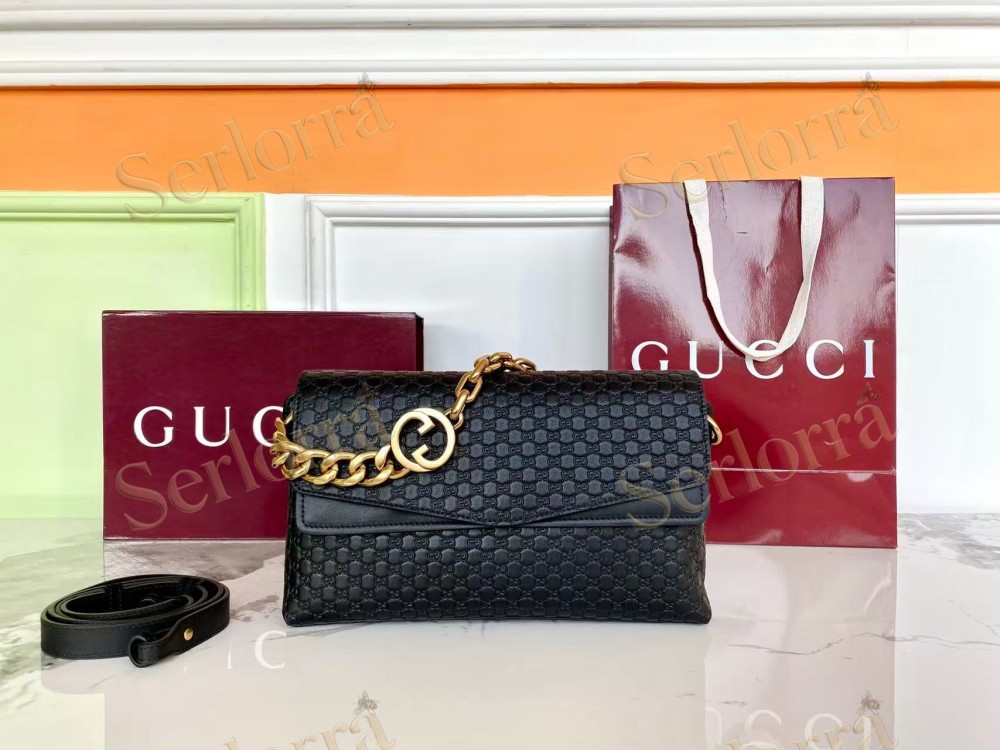 GUCCI MEDIUM SHOULDER BAG WITH CHAIN