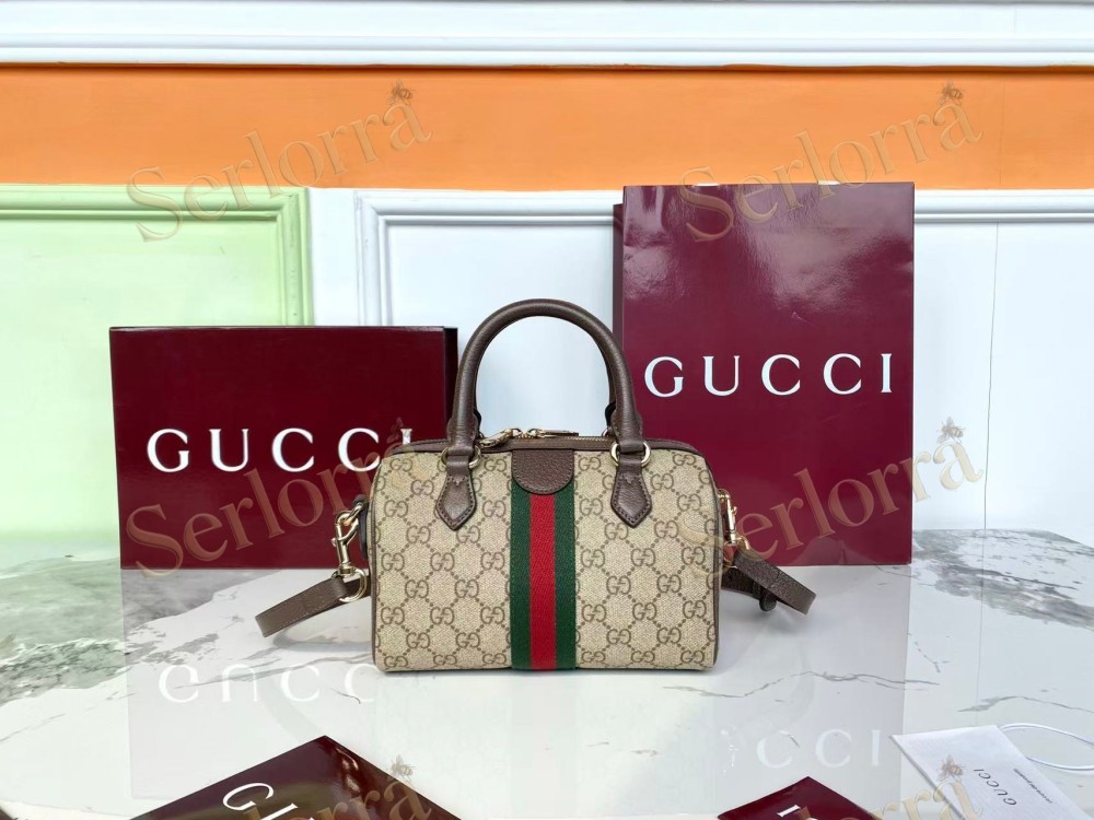 GUCCI OPHIDIA SMALL BOSTON BAG