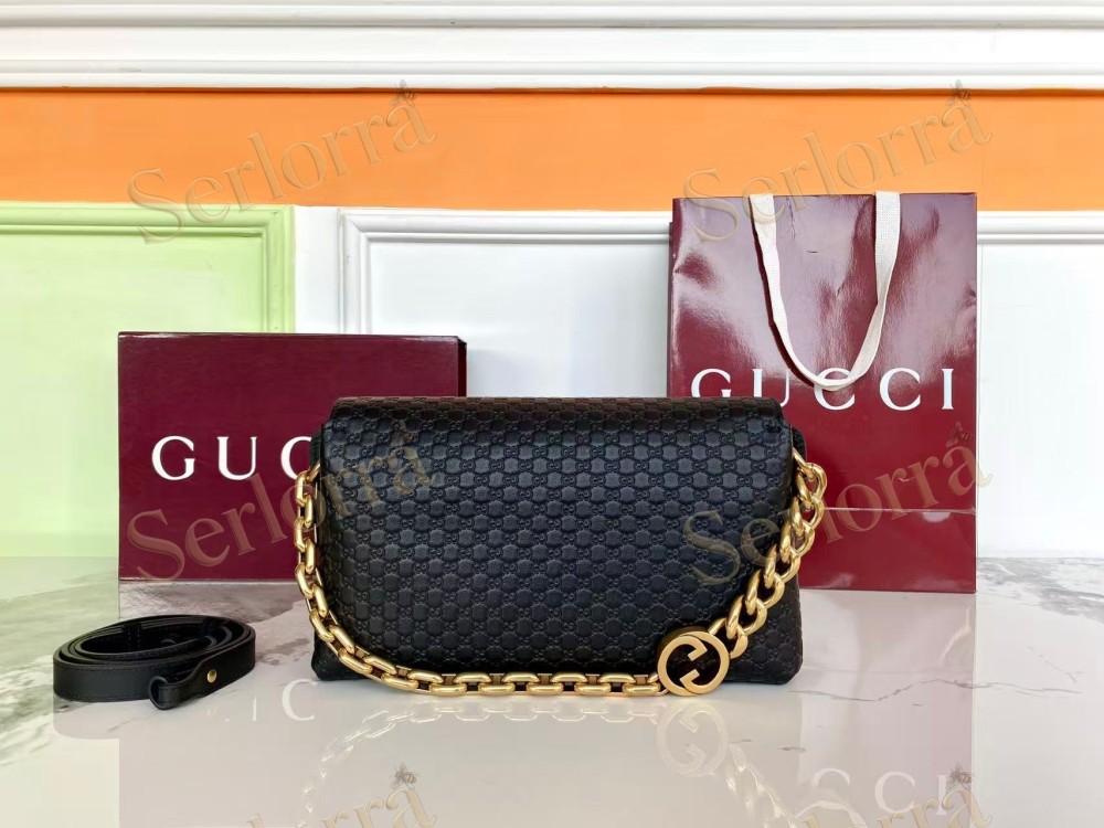 GUCCI MEDIUM SHOULDER BAG WITH CHAIN