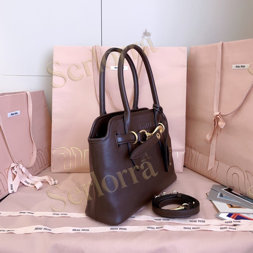 MIU MIU AVENTURE NAPPA LEATHER BAG