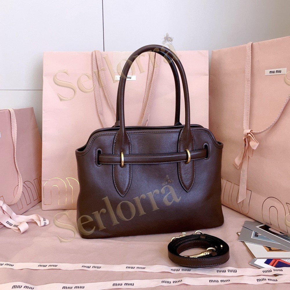 MIU MIU AVENTURE NAPPA LEATHER BAG