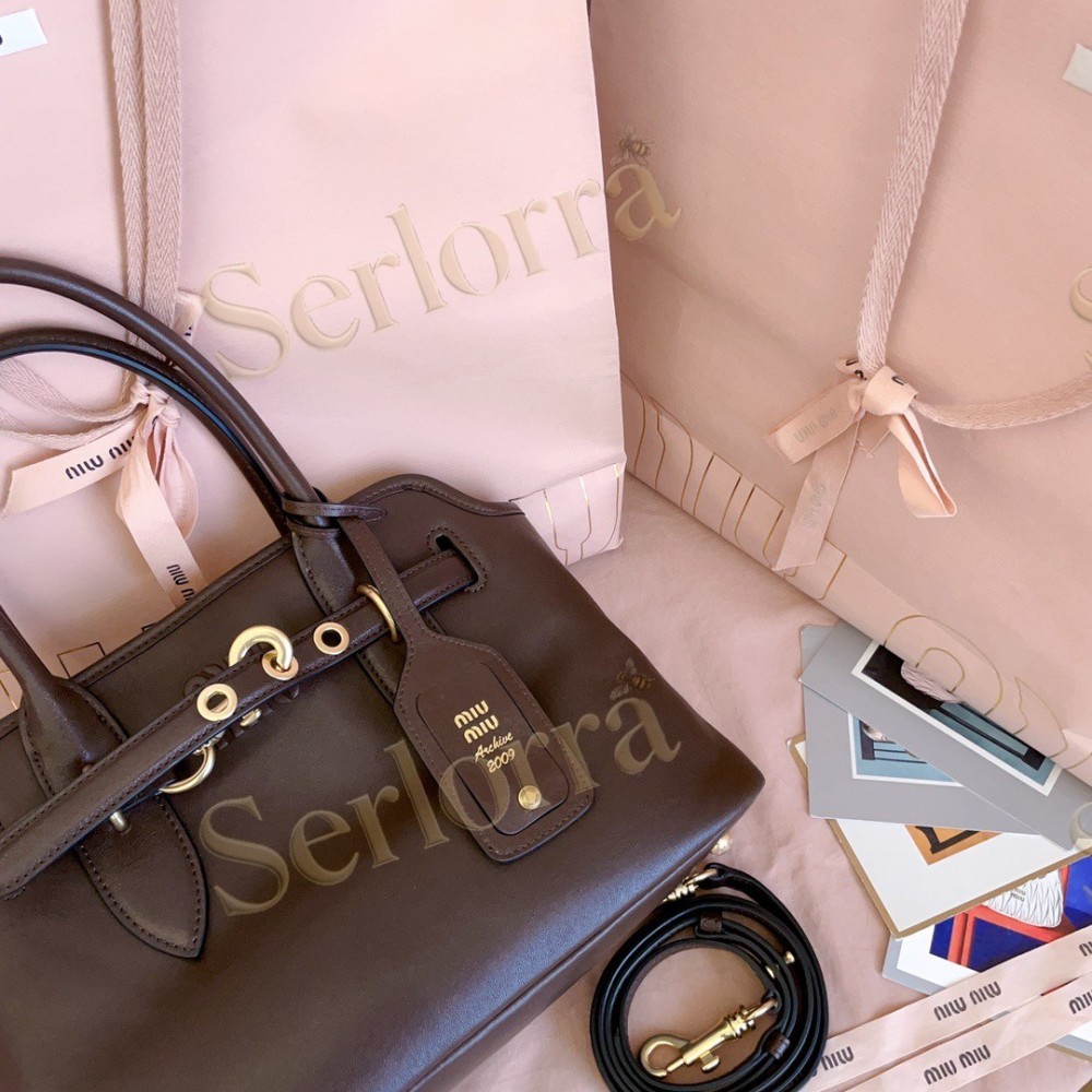 MIU MIU AVENTURE NAPPA LEATHER BAG