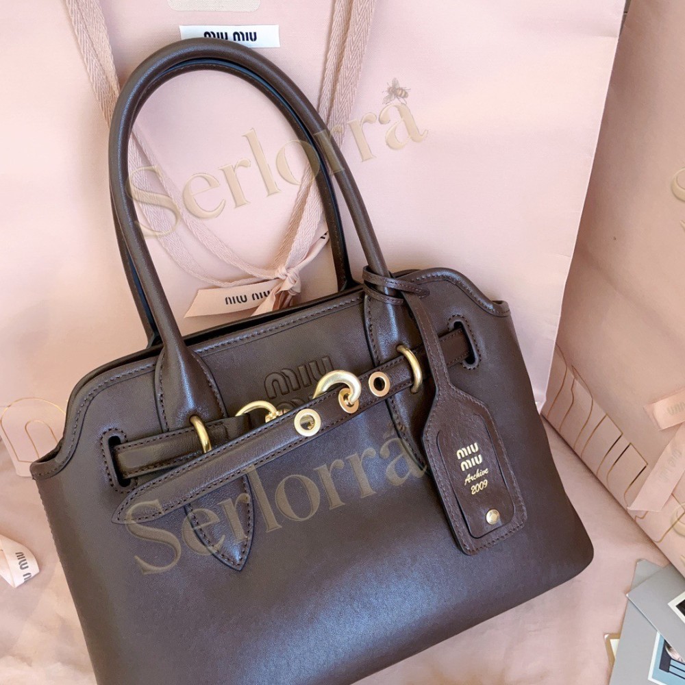 MIU MIU AVENTURE NAPPA LEATHER BAG