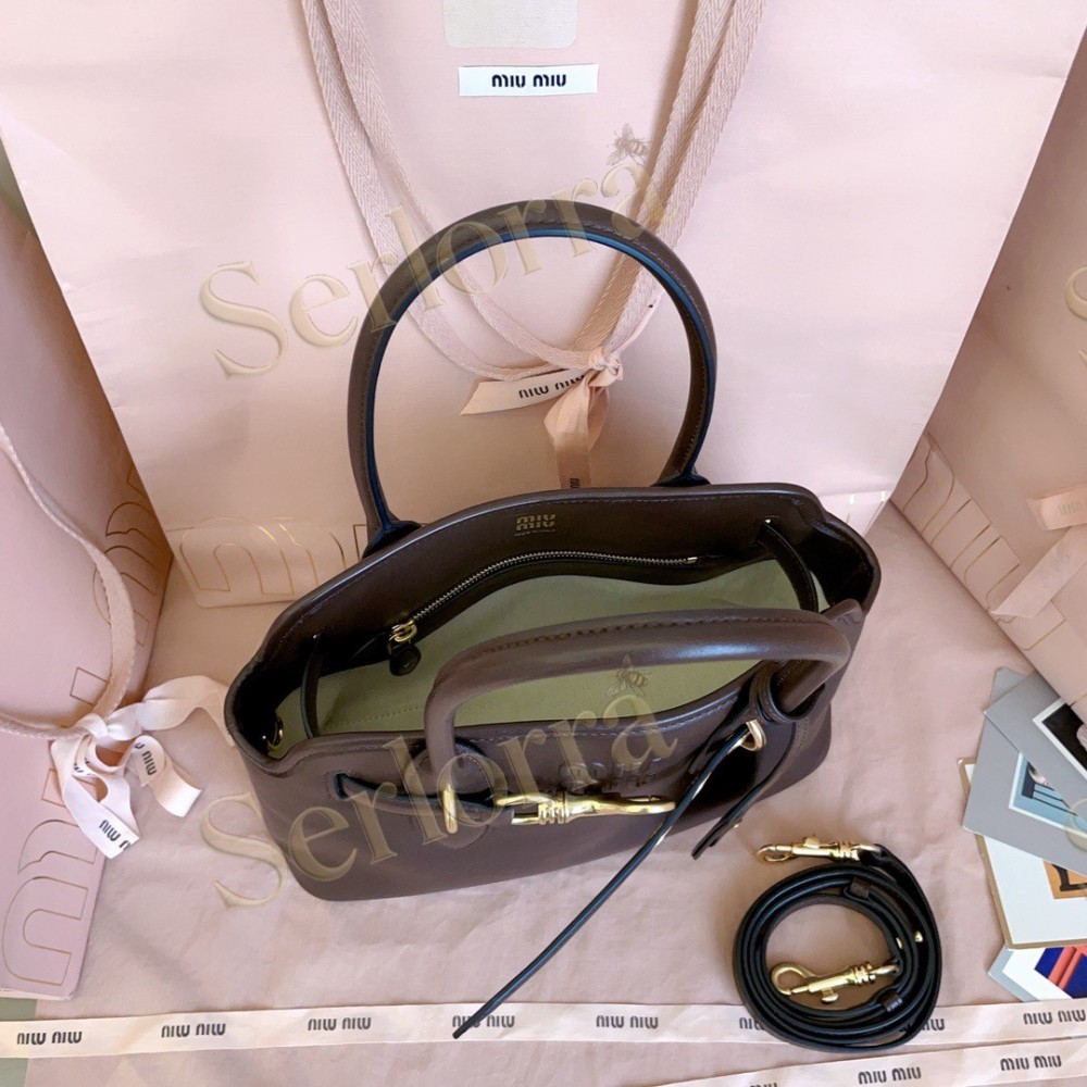 MIU MIU AVENTURE NAPPA LEATHER BAG