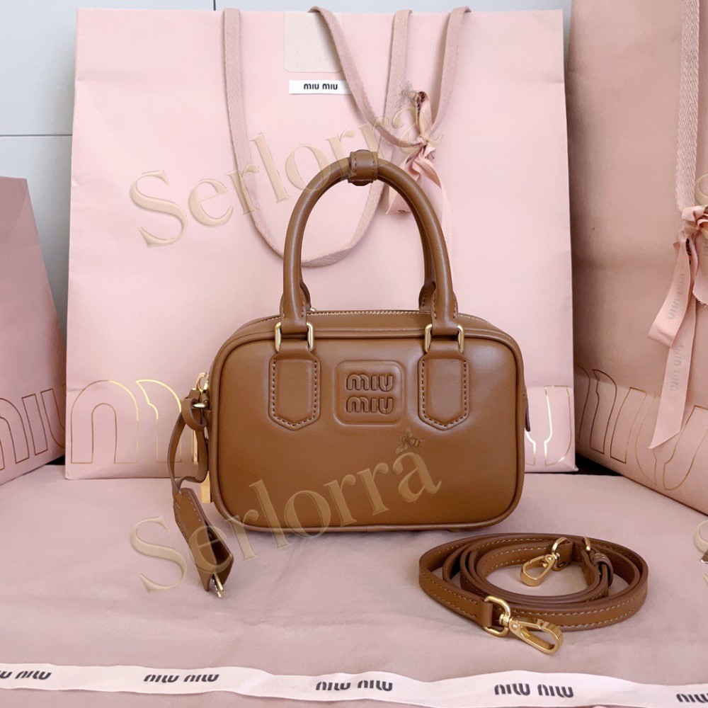 MIU MIU ARCADIE LEATHER BAG