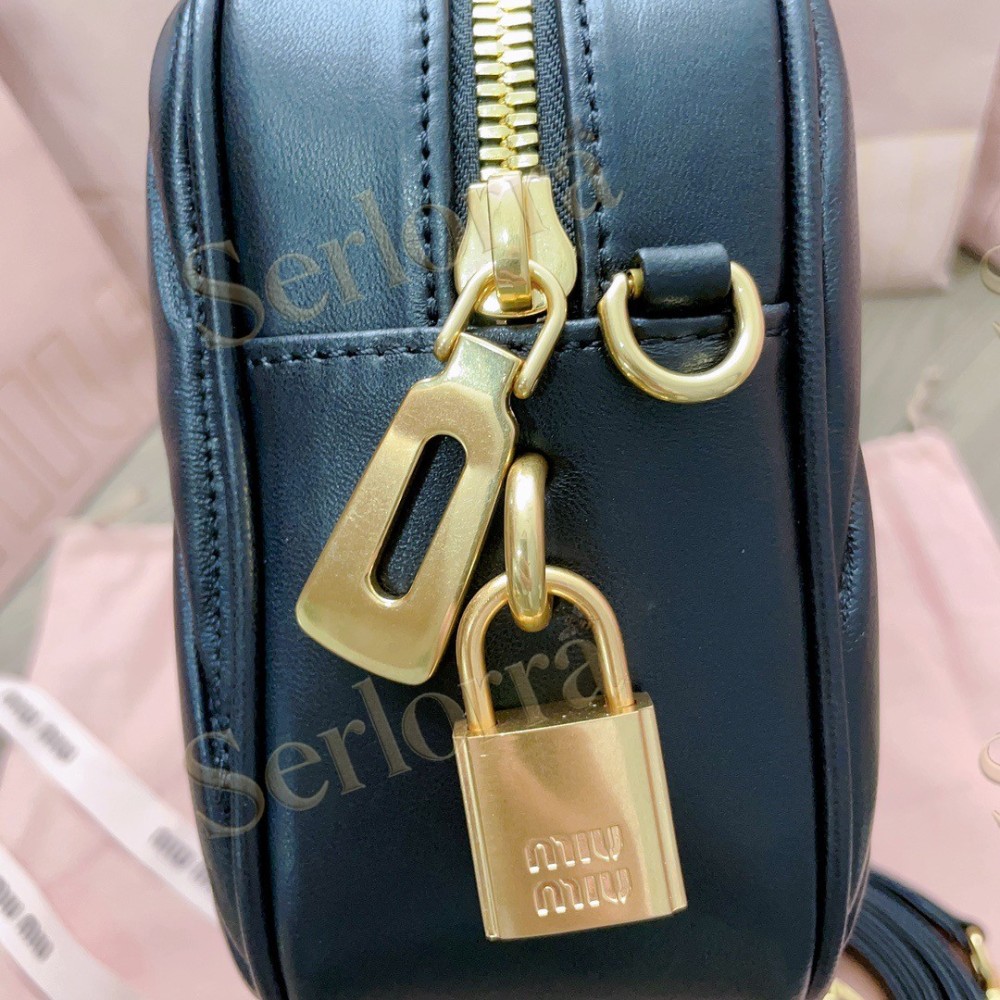 MIU MIU ARCADIE MATELASSÉ NAPPA LEATHER HANDBAG