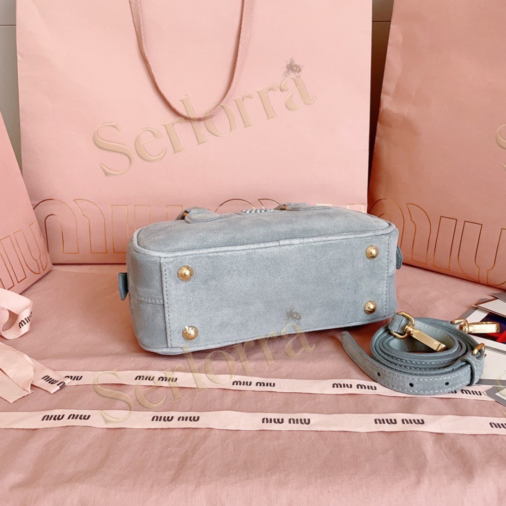 MIU MIU ARCADIE DEERSKIN SUEDE BAG