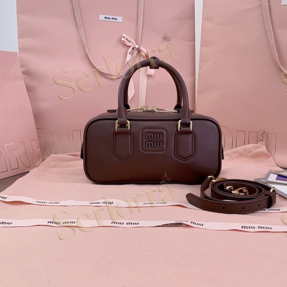 MIU MIU ARCADIE LEATHER HANDBAG