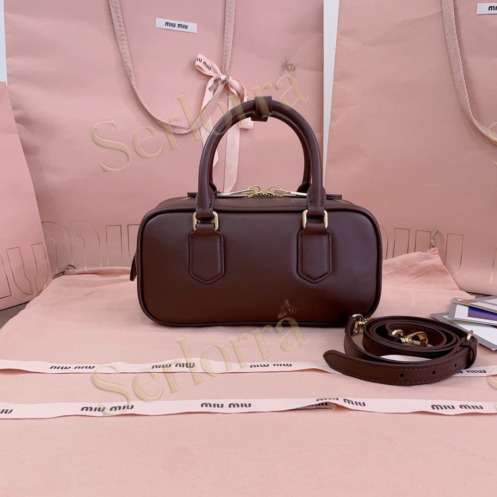 MIU MIU ARCADIE LEATHER HANDBAG