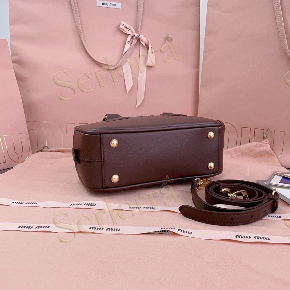 MIU MIU ARCADIE LEATHER HANDBAG