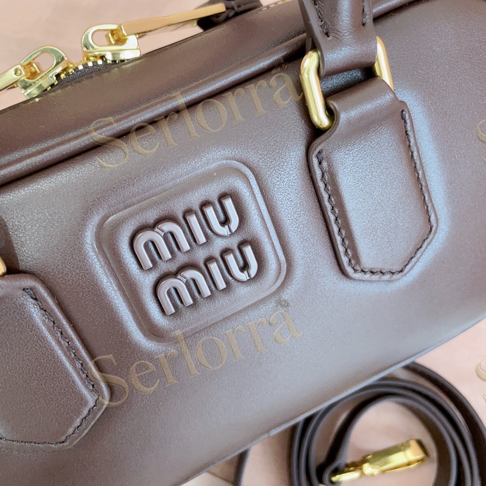 MIU MIU ARCADIE LEATHER HANDBAG