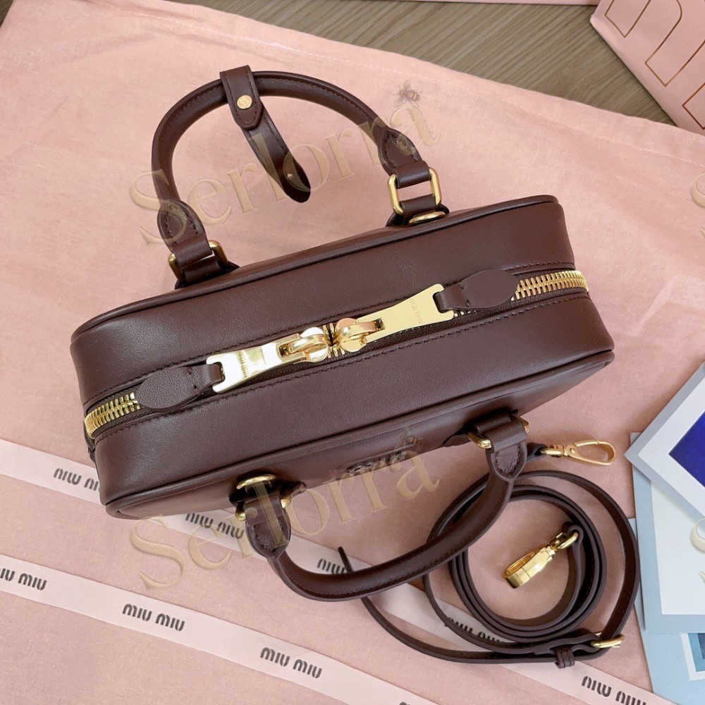 MIU MIU ARCADIE LEATHER HANDBAG