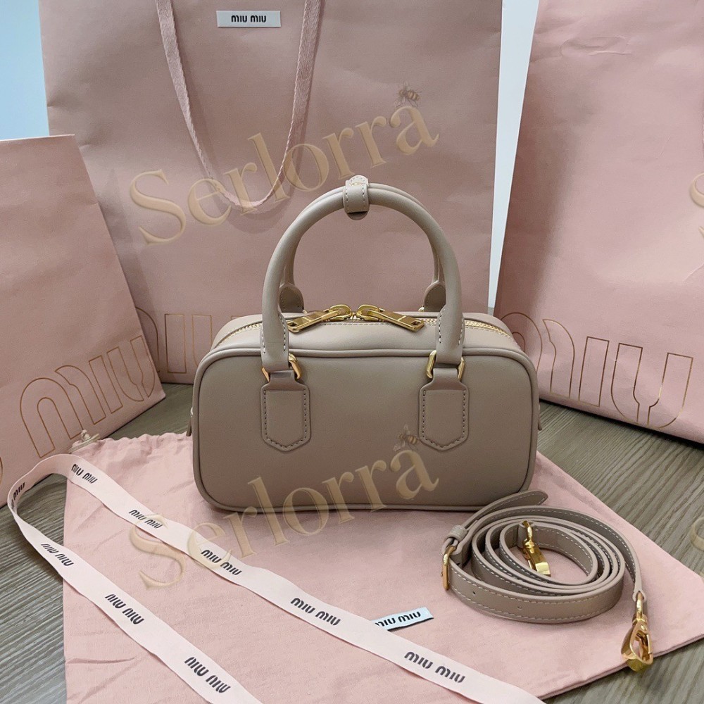 MIU MIU ARCADIE LEATHER HANDBAG