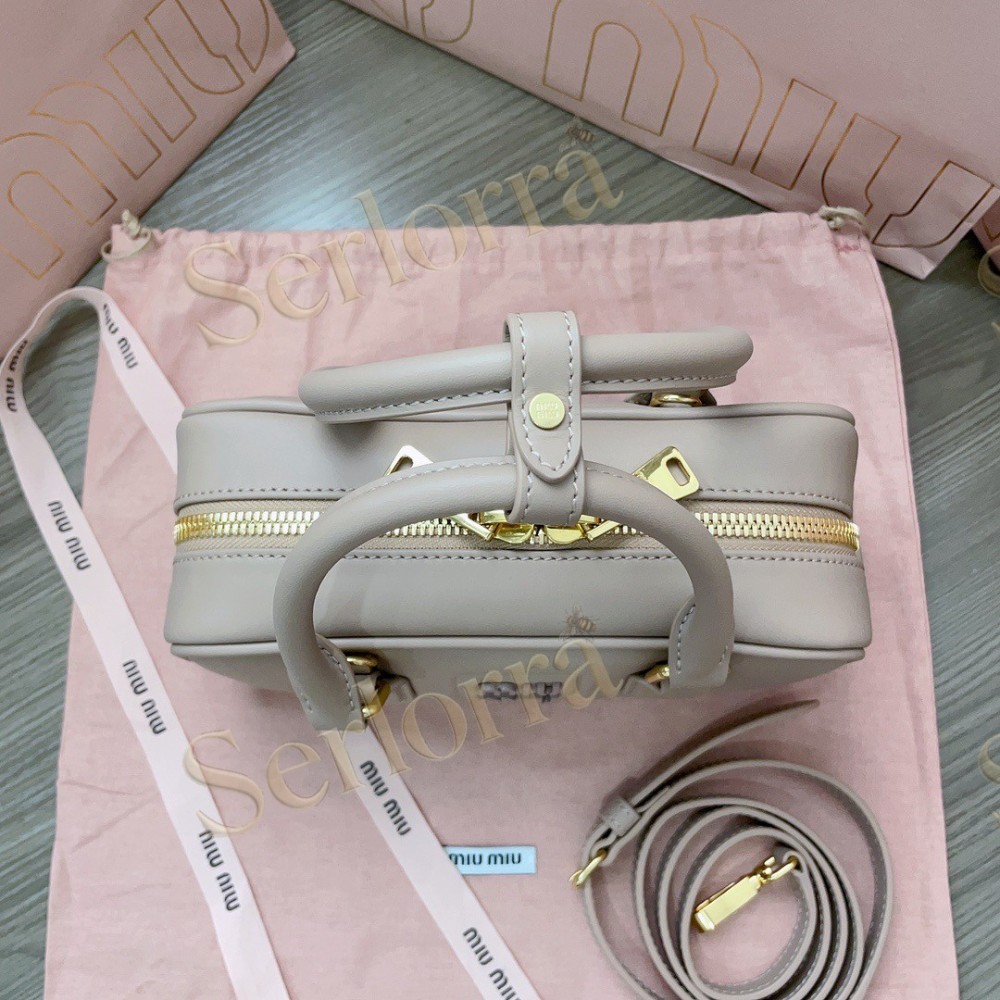 MIU MIU ARCADIE LEATHER HANDBAG