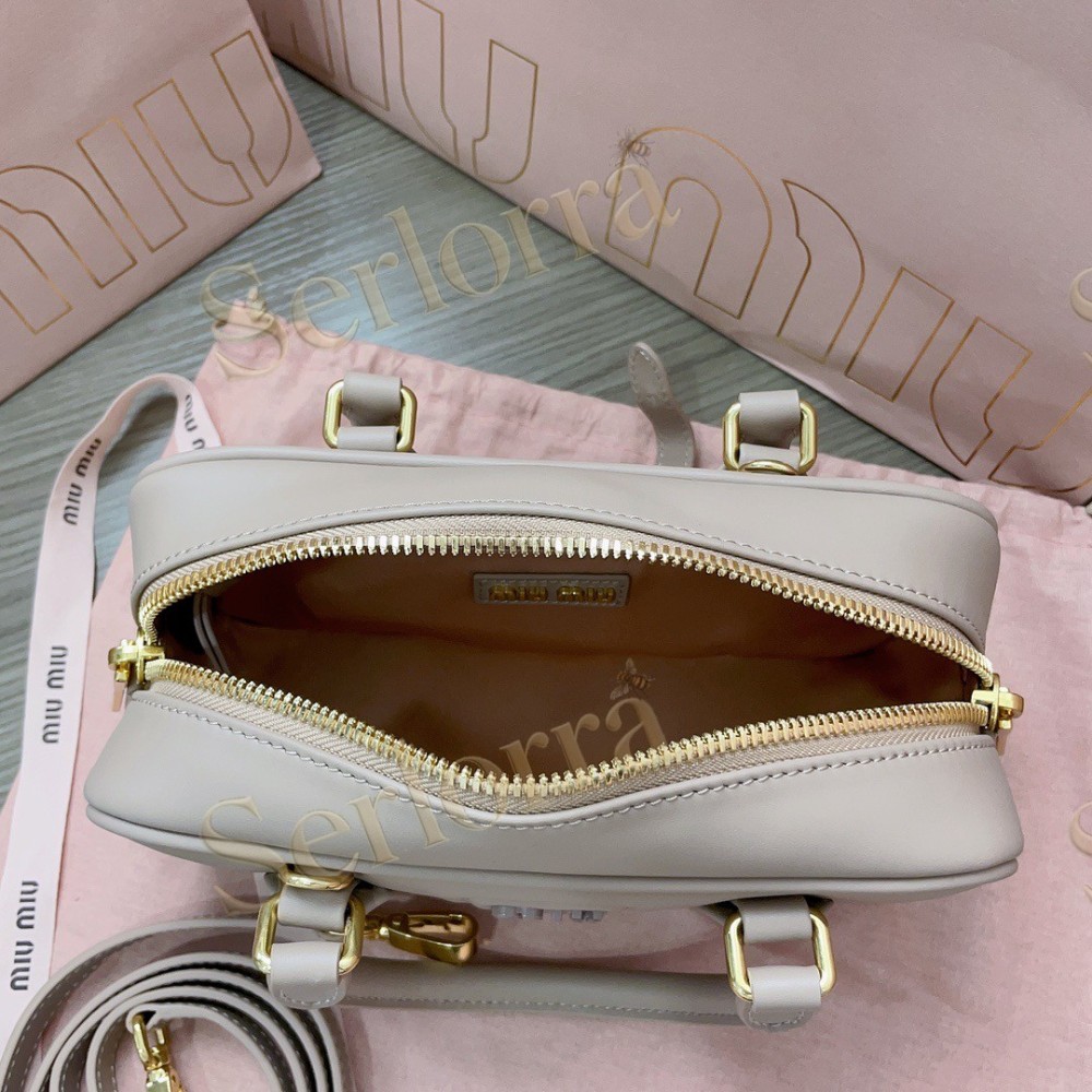 MIU MIU ARCADIE LEATHER HANDBAG
