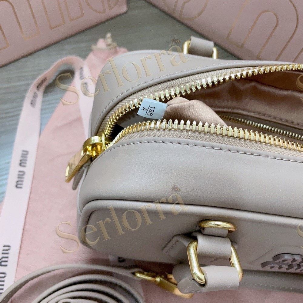 MIU MIU ARCADIE LEATHER HANDBAG
