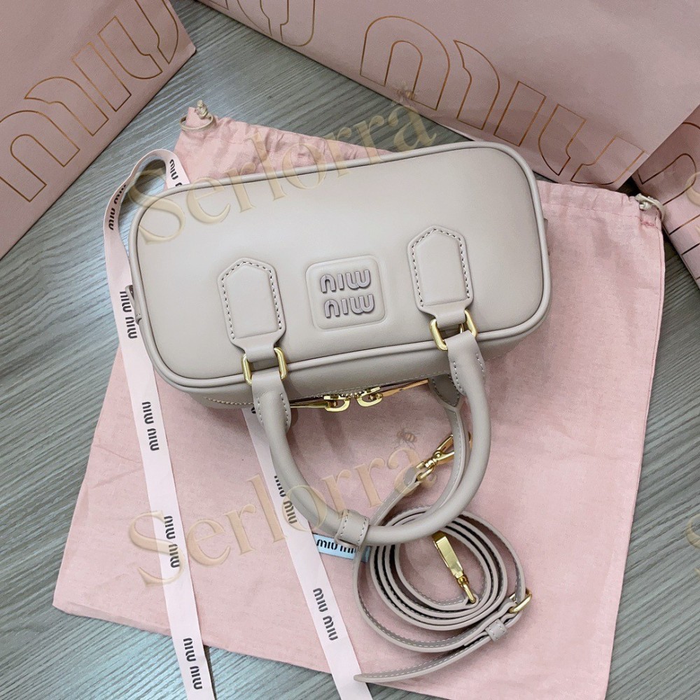 MIU MIU ARCADIE LEATHER HANDBAG