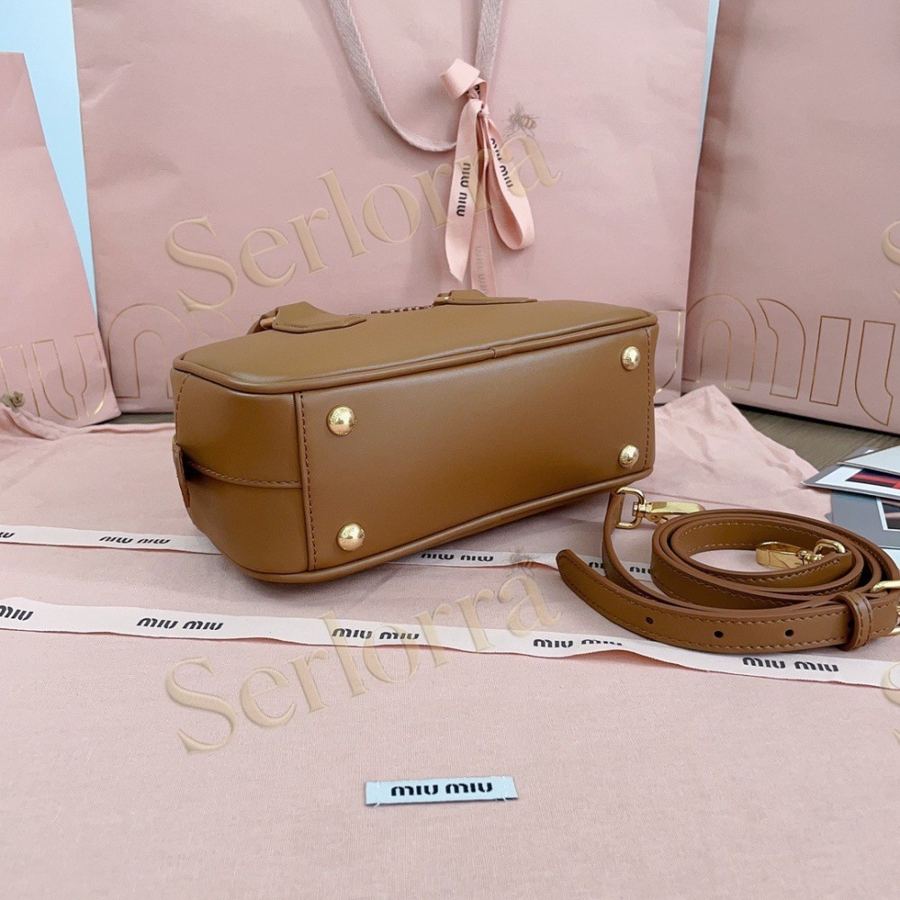 MIU MIU ARCADIE LEATHER HANDBAG