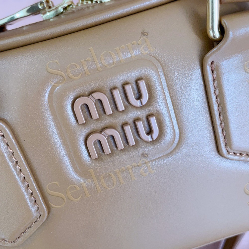 MIU MIU ARCADIE LEATHER HANDBAG