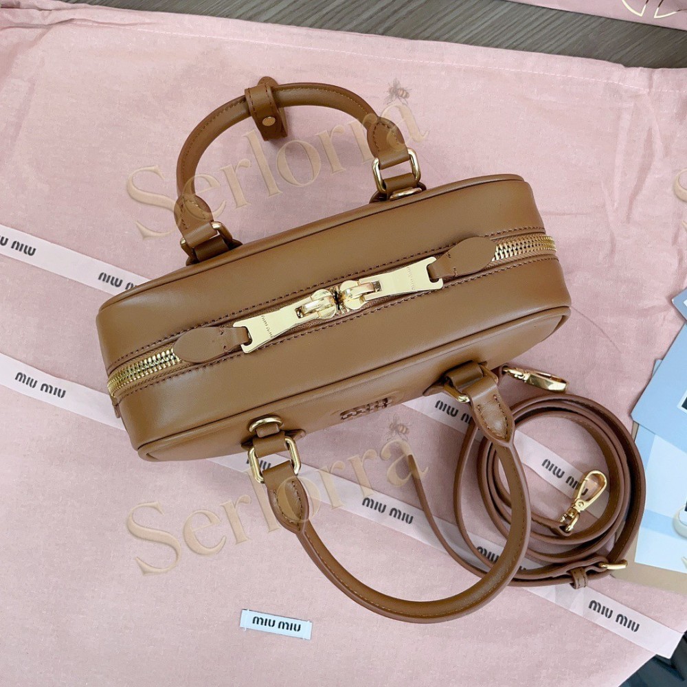 MIU MIU ARCADIE LEATHER HANDBAG