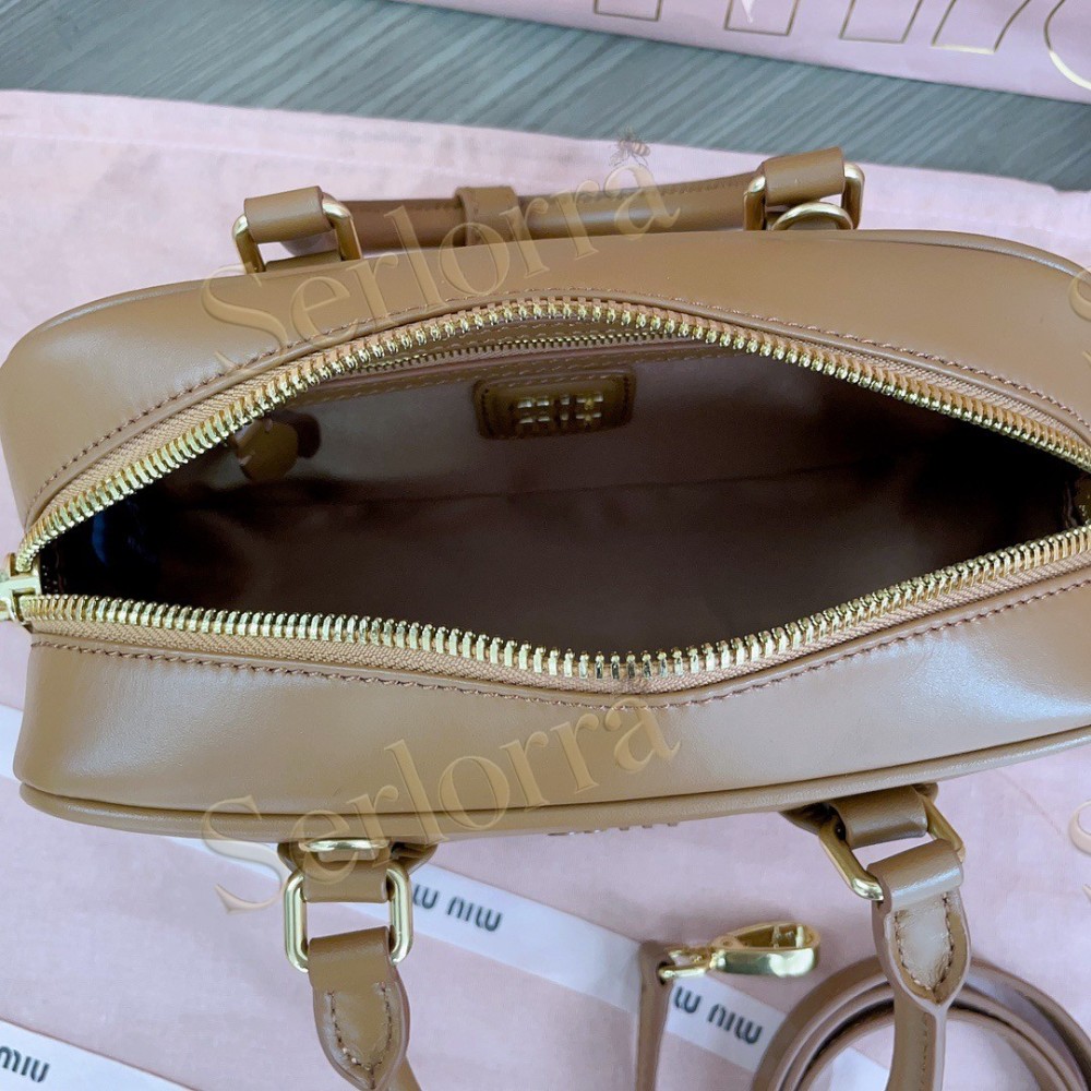MIU MIU ARCADIE LEATHER HANDBAG