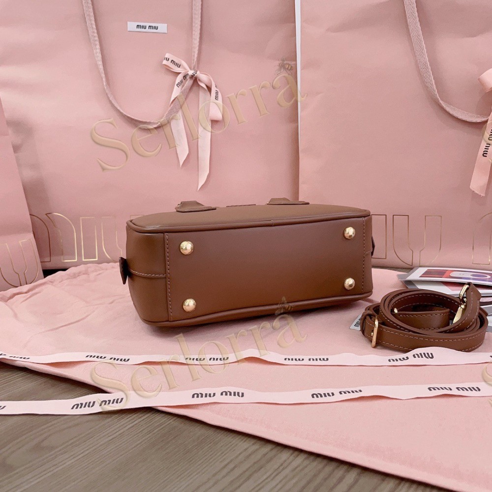 MIU MIU ARCADIE LEATHER HANDBAG