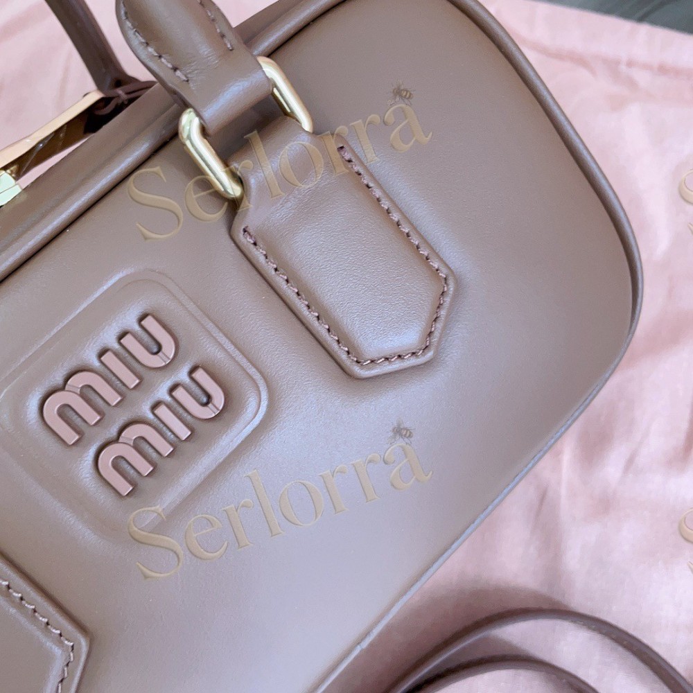 MIU MIU ARCADIE LEATHER HANDBAG