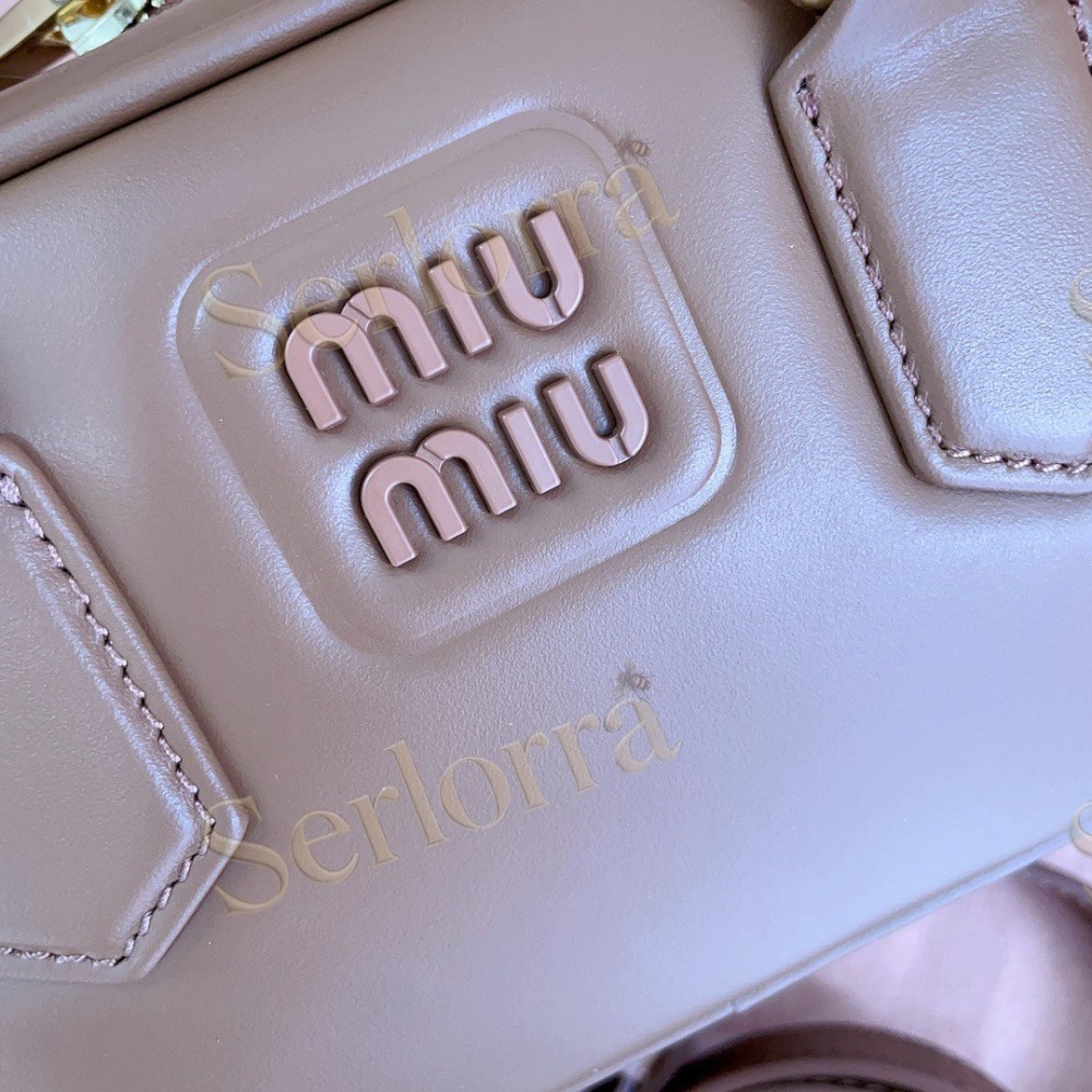 MIU MIU ARCADIE LEATHER HANDBAG