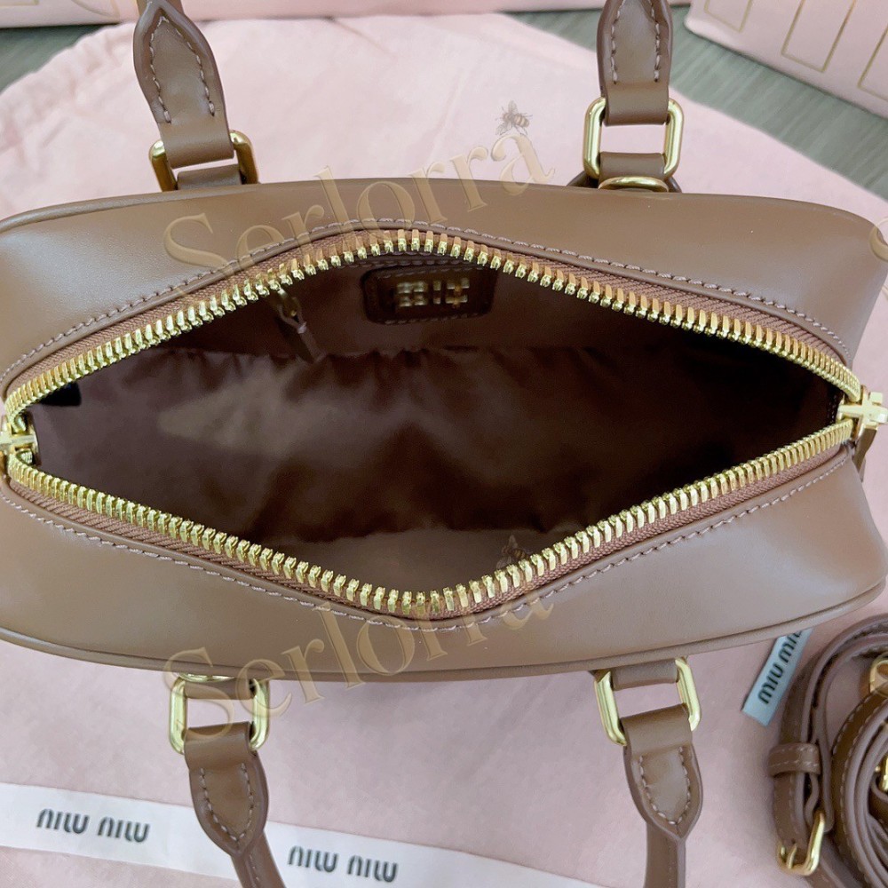 MIU MIU ARCADIE LEATHER HANDBAG