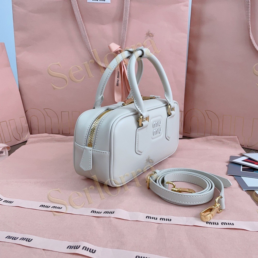 MIU MIU ARCADIE LEATHER HANDBAG