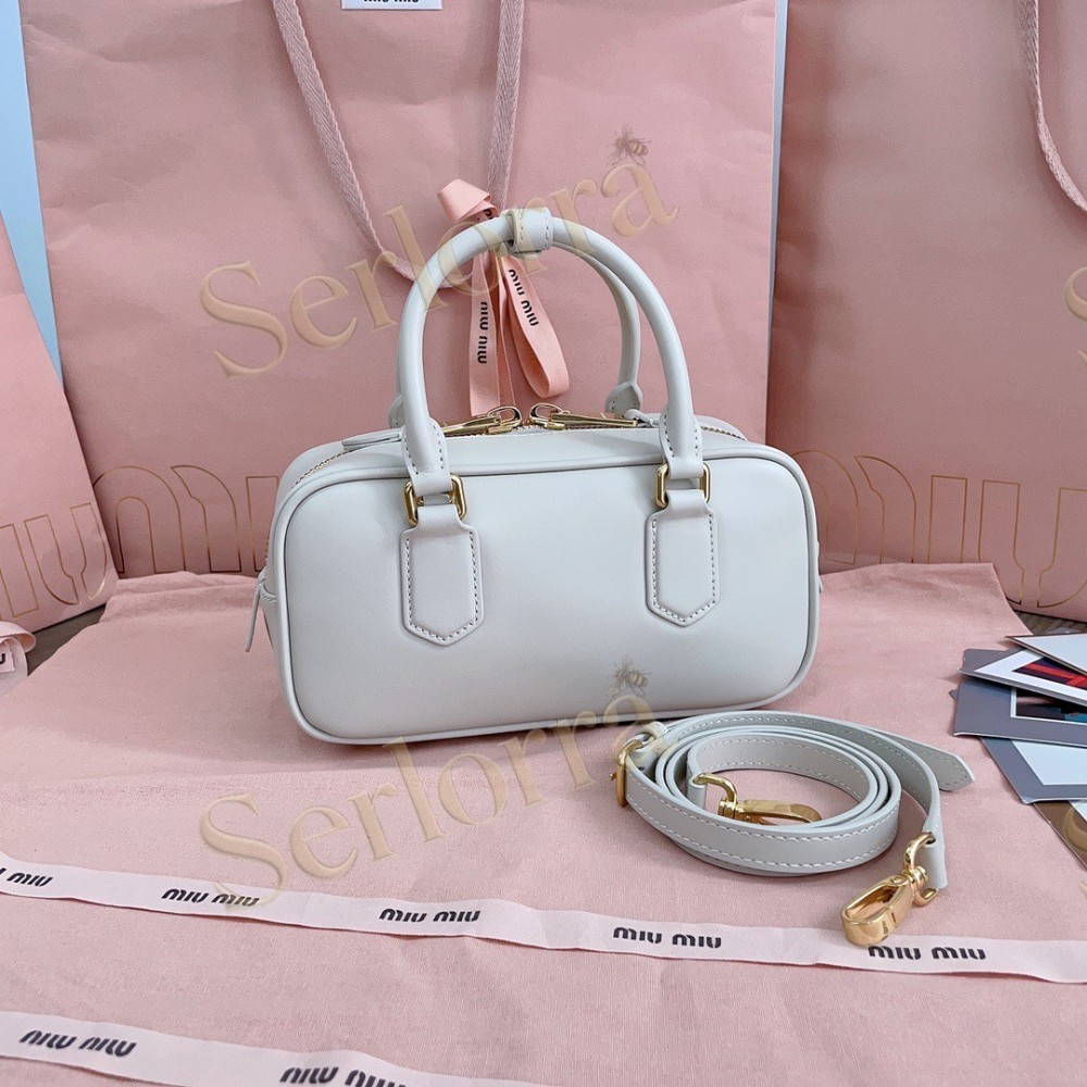MIU MIU ARCADIE LEATHER HANDBAG