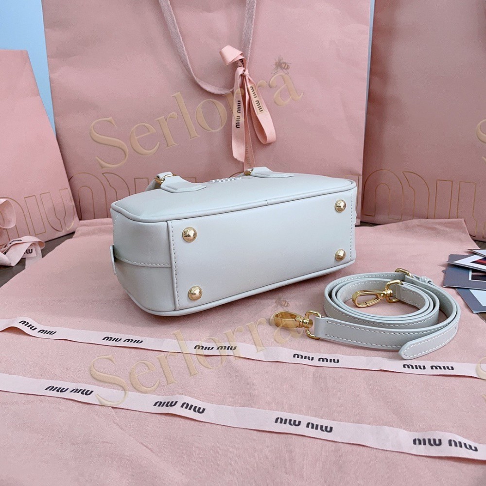 MIU MIU ARCADIE LEATHER HANDBAG