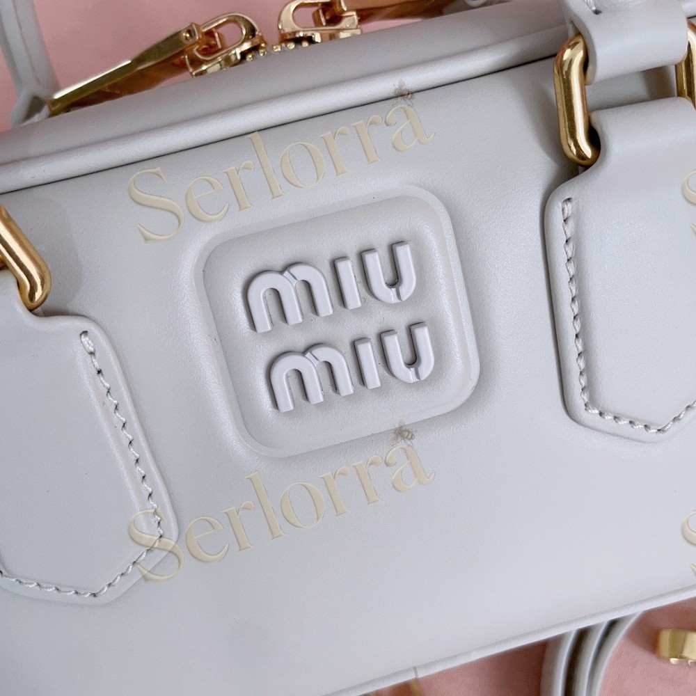 MIU MIU ARCADIE LEATHER HANDBAG