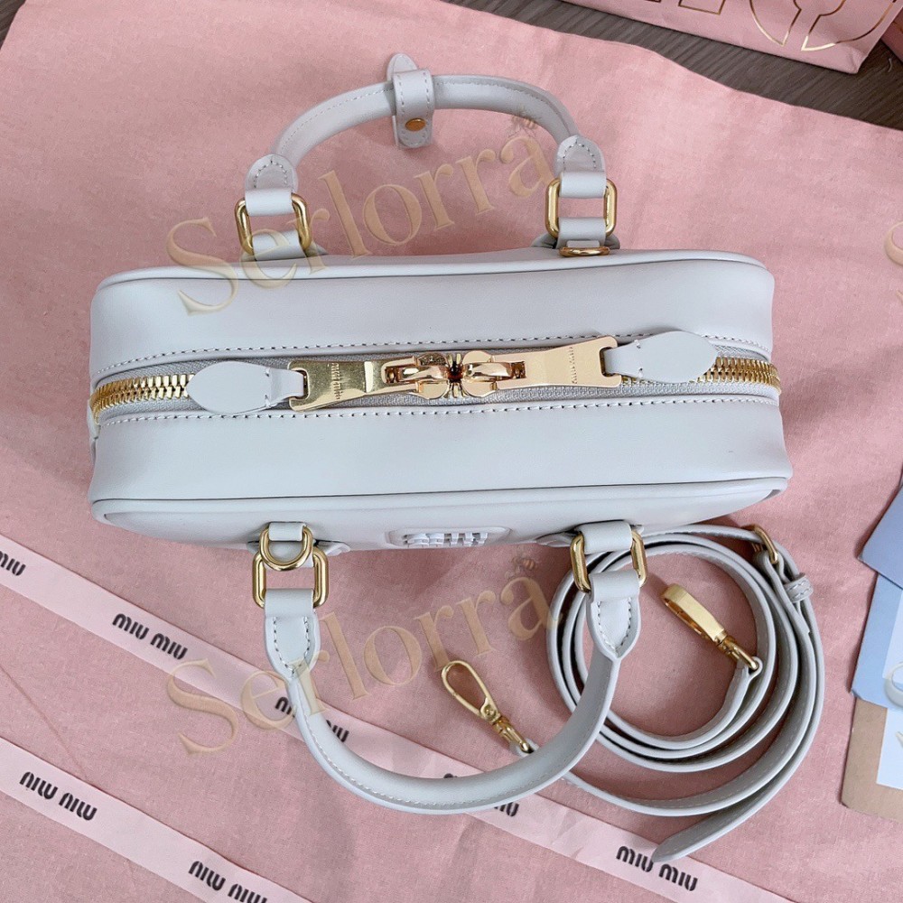 MIU MIU ARCADIE LEATHER HANDBAG
