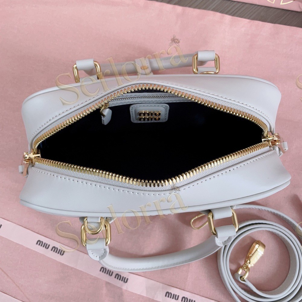 MIU MIU ARCADIE LEATHER HANDBAG