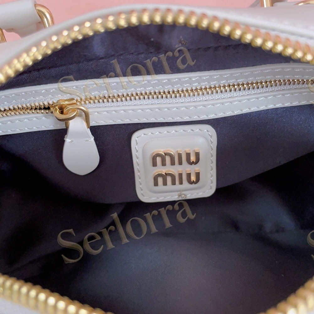 MIU MIU ARCADIE LEATHER HANDBAG