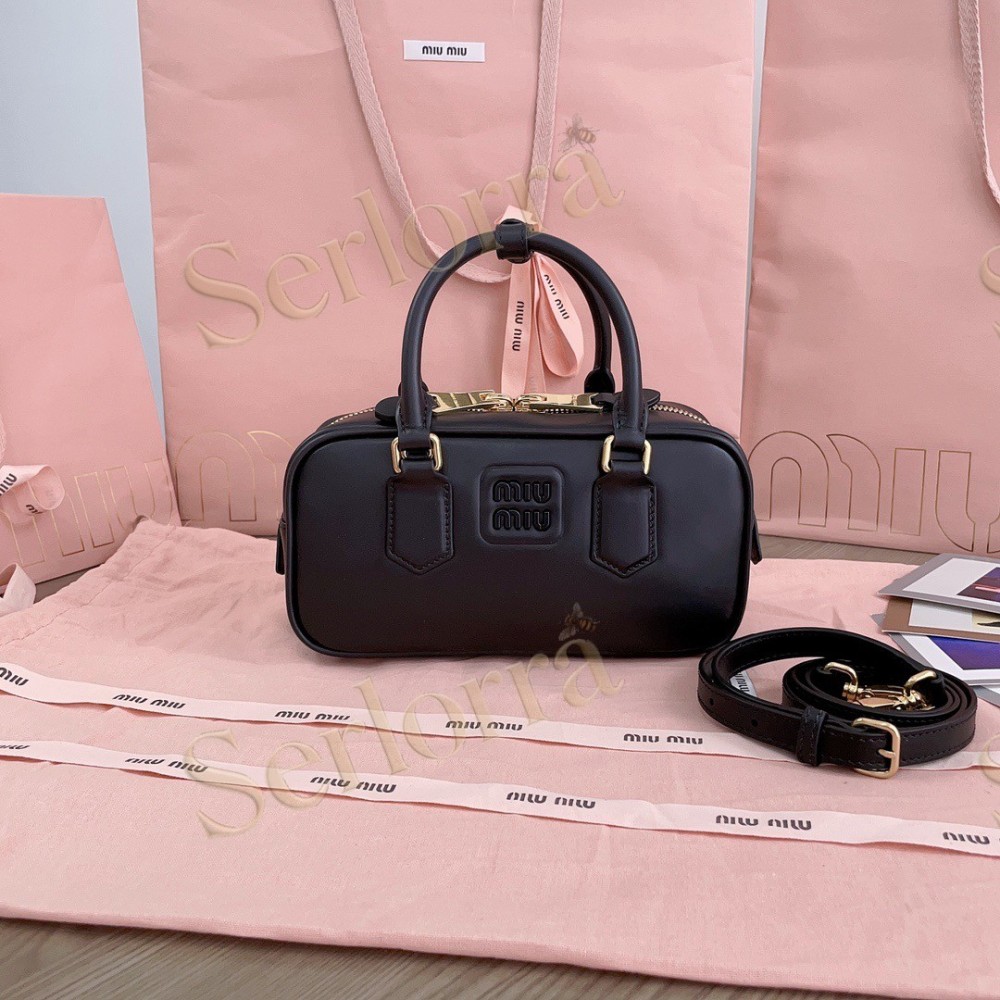 MIU MIU ARCADIE LEATHER HANDBAG
