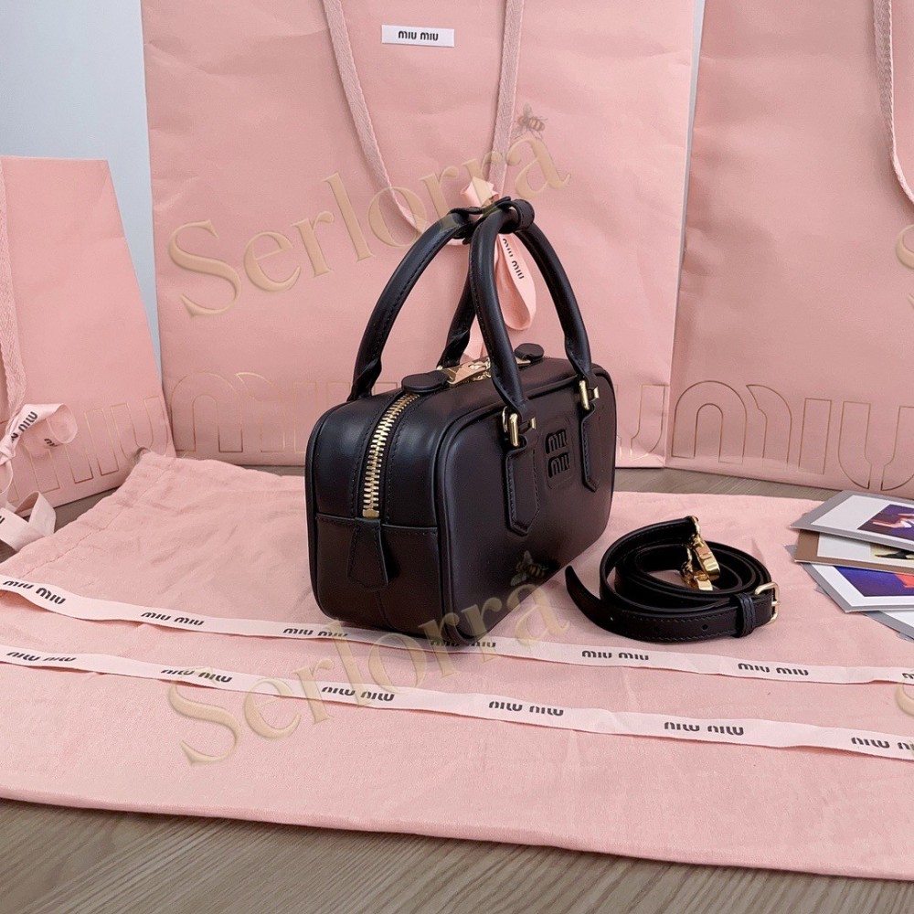 MIU MIU ARCADIE LEATHER HANDBAG